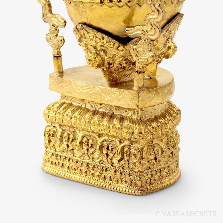 Gold Plated Kapala, 6.25 inch
