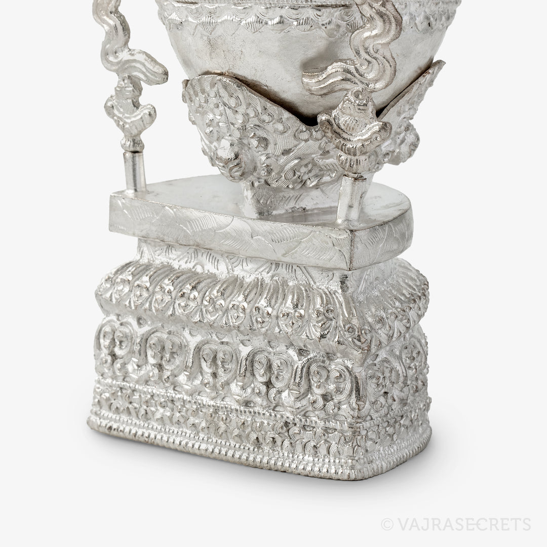 Silver Plated Kapala, 6.25 inch