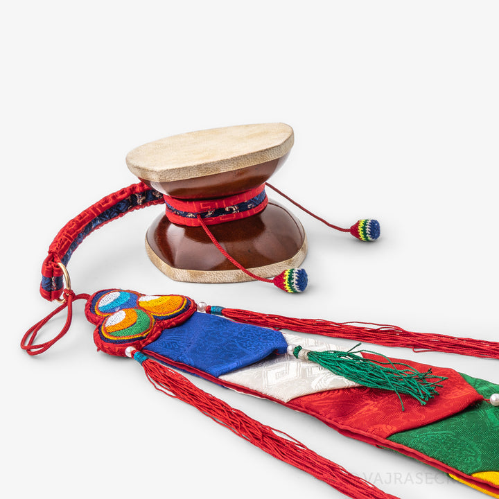 Santang Wood Damaru, 4 inch