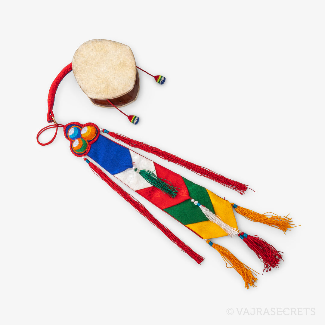 Santang Wood Damaru, 4 inch