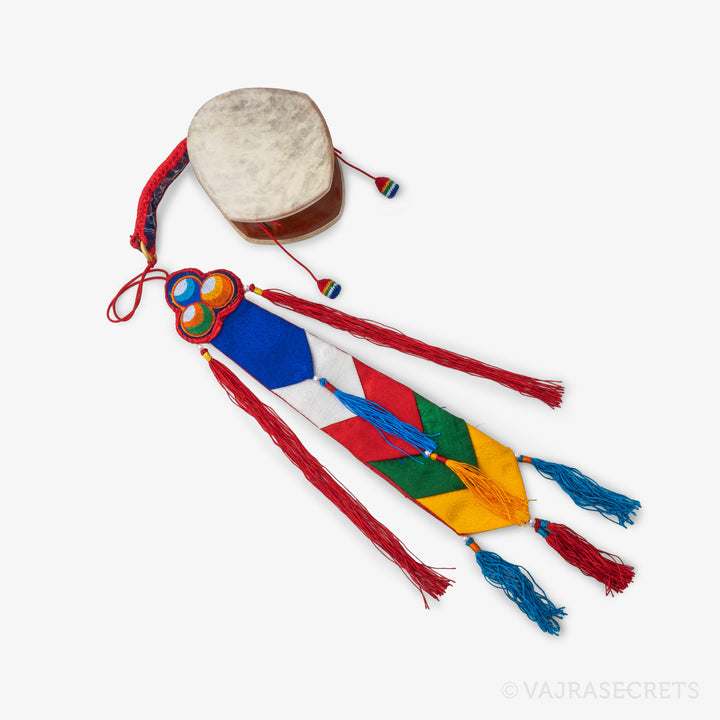 Santang Wood Damaru, 4 inch