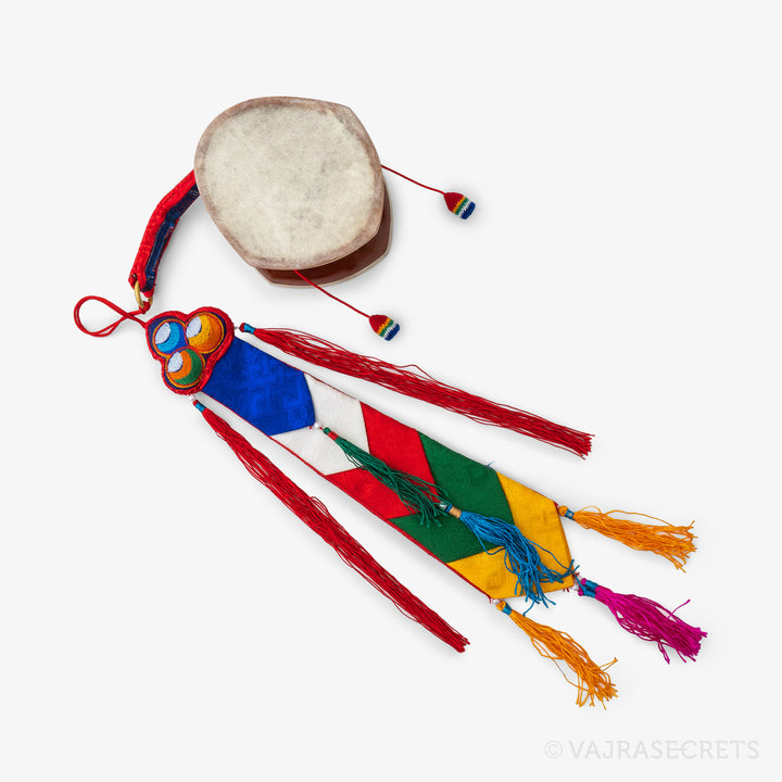 Santang Wood Damaru, 4.5 inch