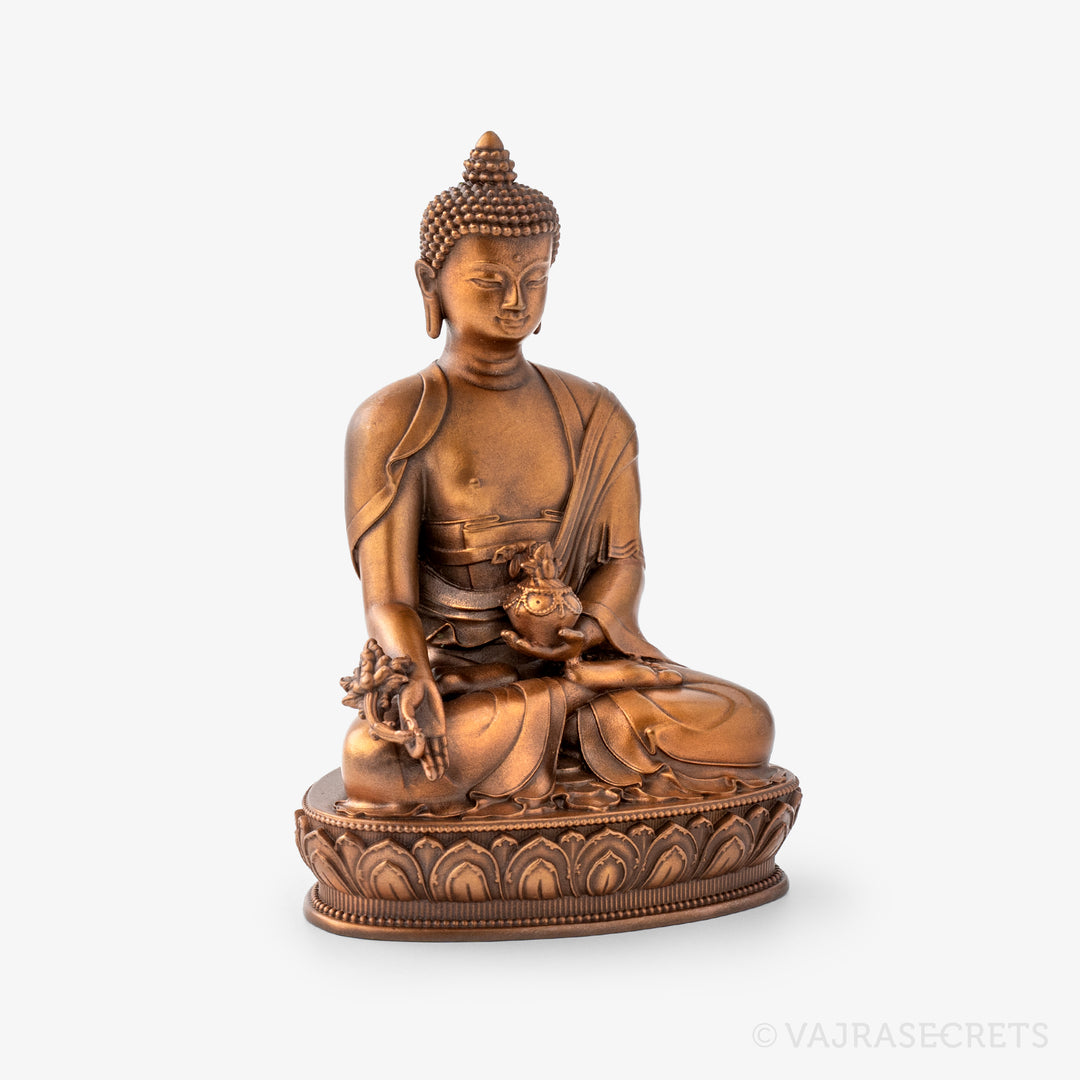 Medicine Buddha Copper Statue, 4 inch