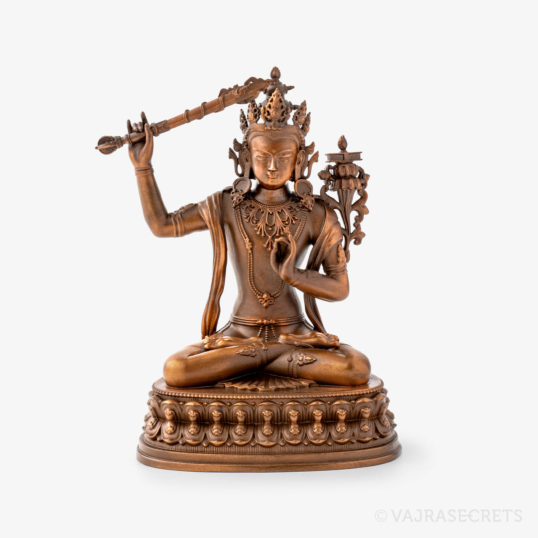 Manjushri Copper Statue, 4 inch