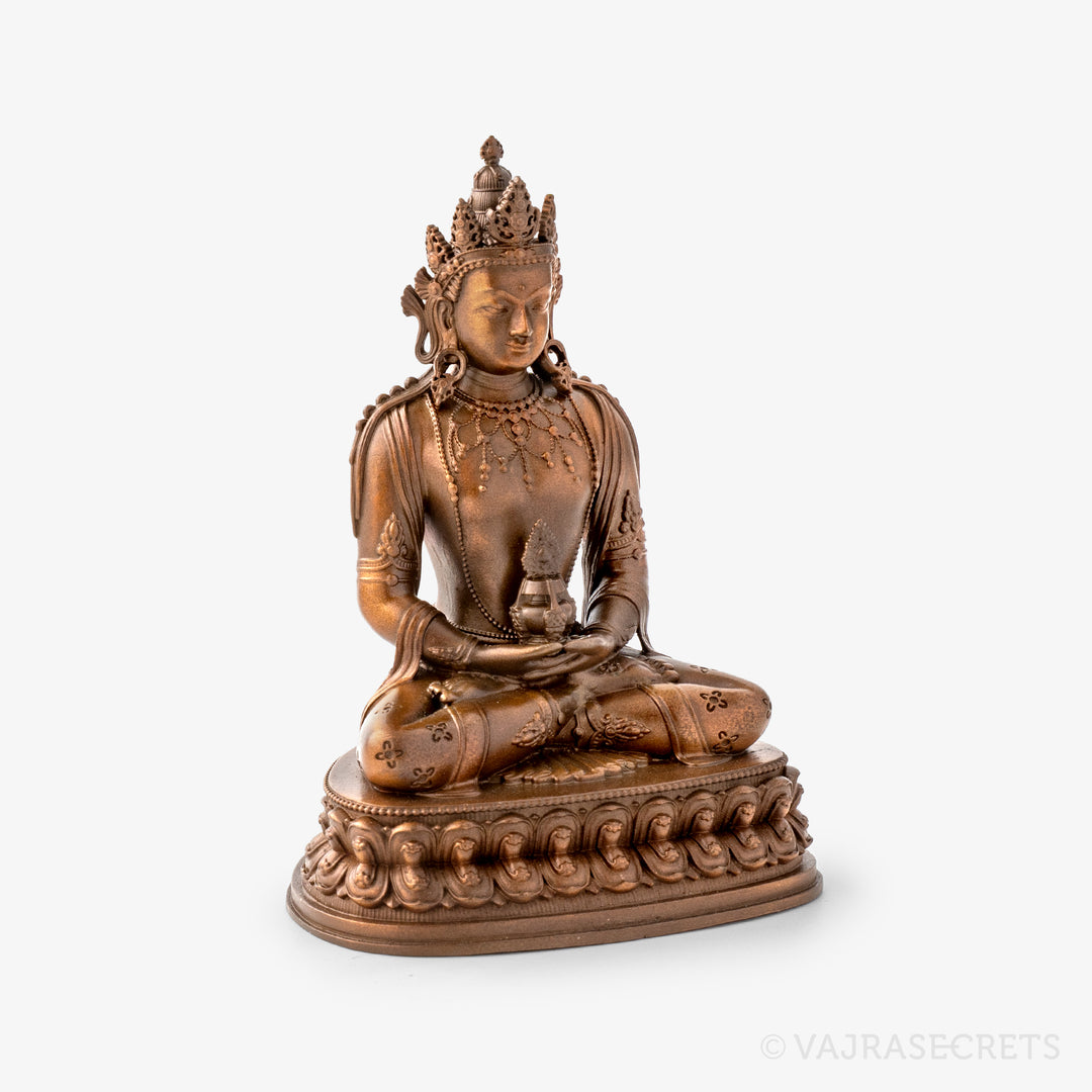 Amitayus Copper Statue, 4 inch