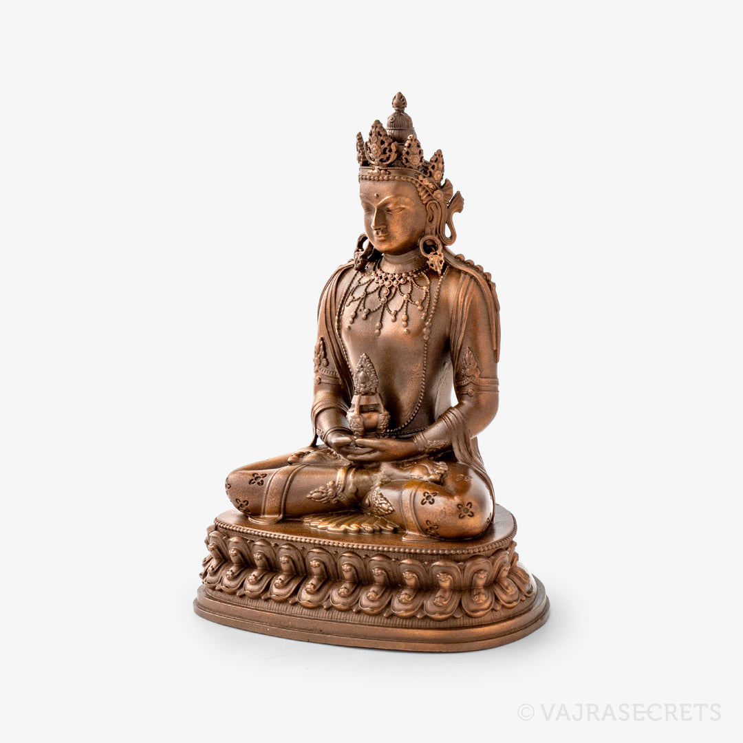 Amitayus Copper Statue, 4 inch