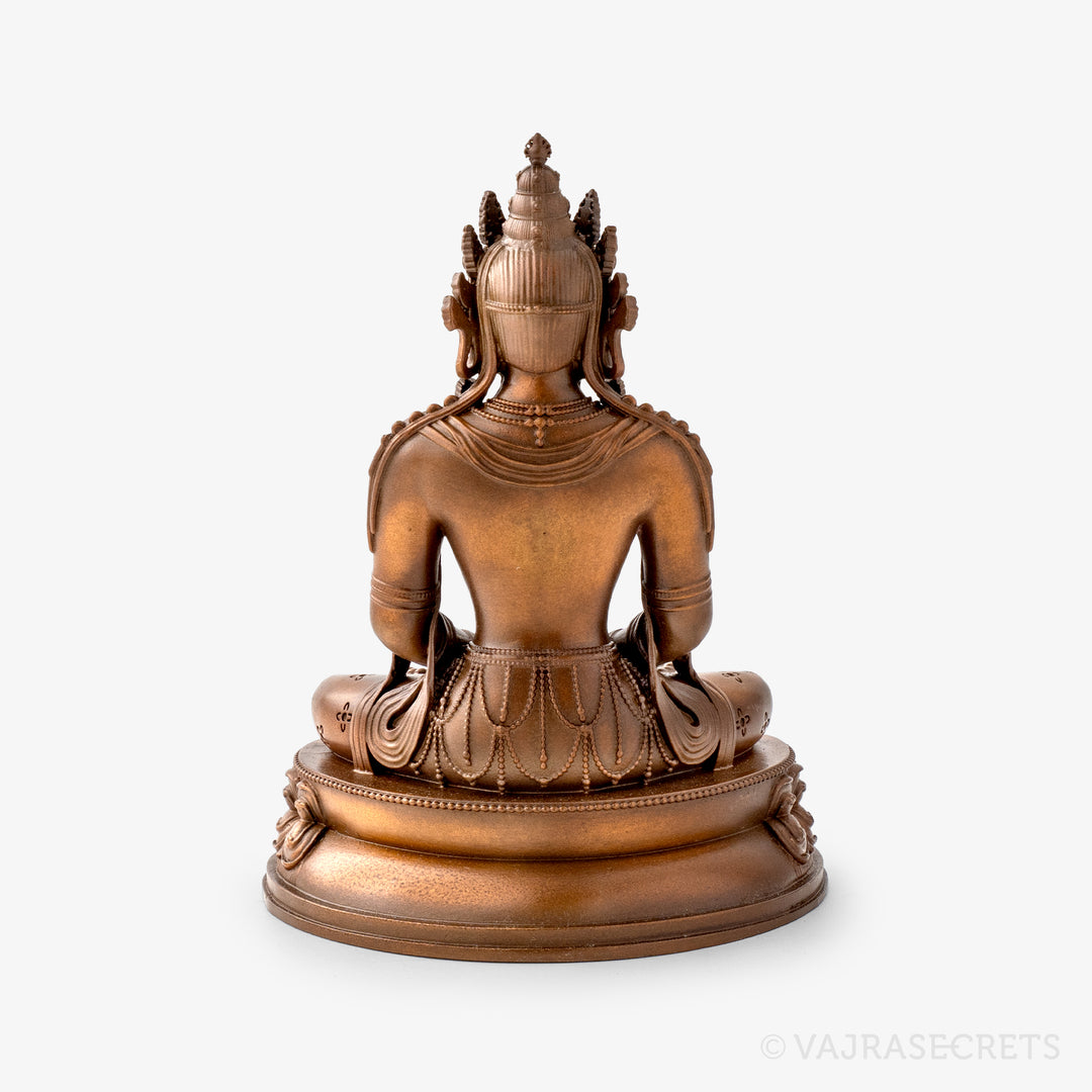 Amitayus Copper Statue, 4 inch