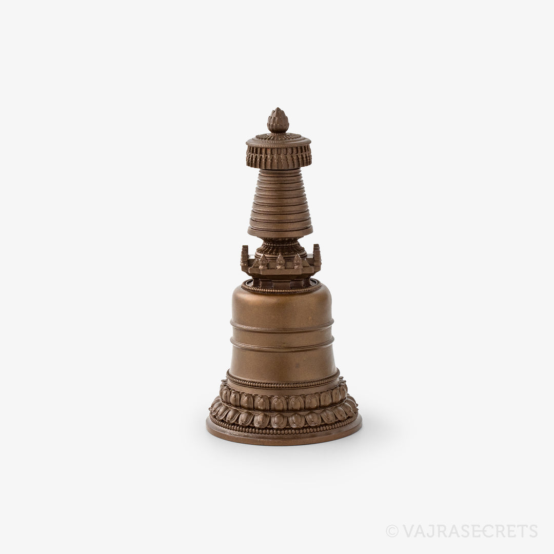 Parinirvana Copper Stupa, 3.75 inch