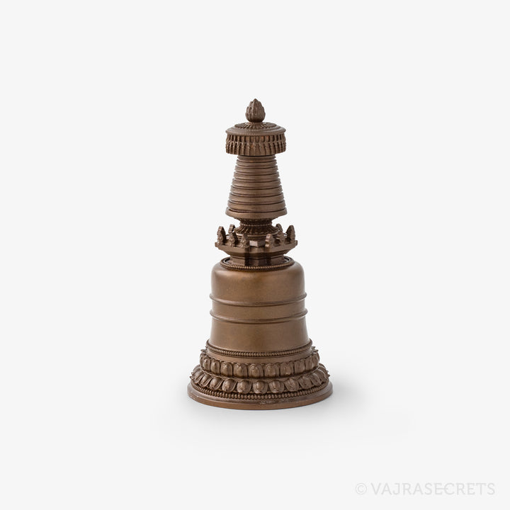Parinirvana Copper Stupa, 3.75 inch