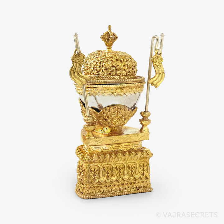 Gold Plated Kapala, 5.5 inch