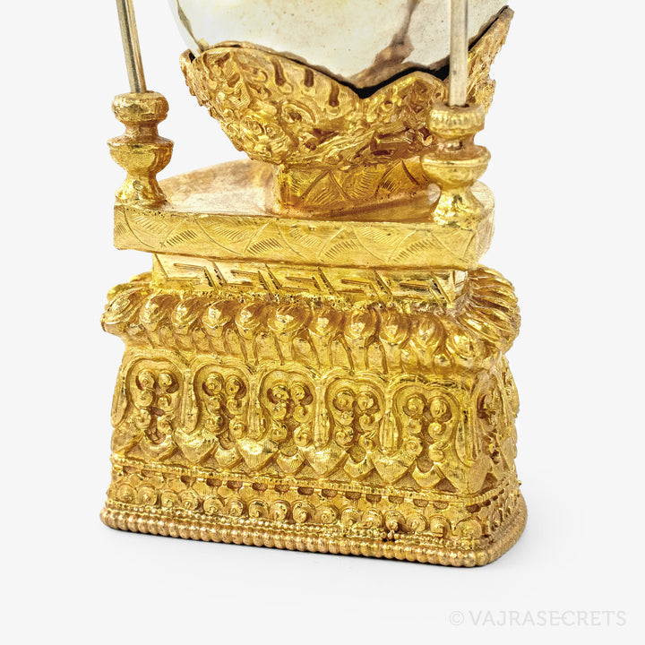Gold Plated Kapala, 5.5 inch