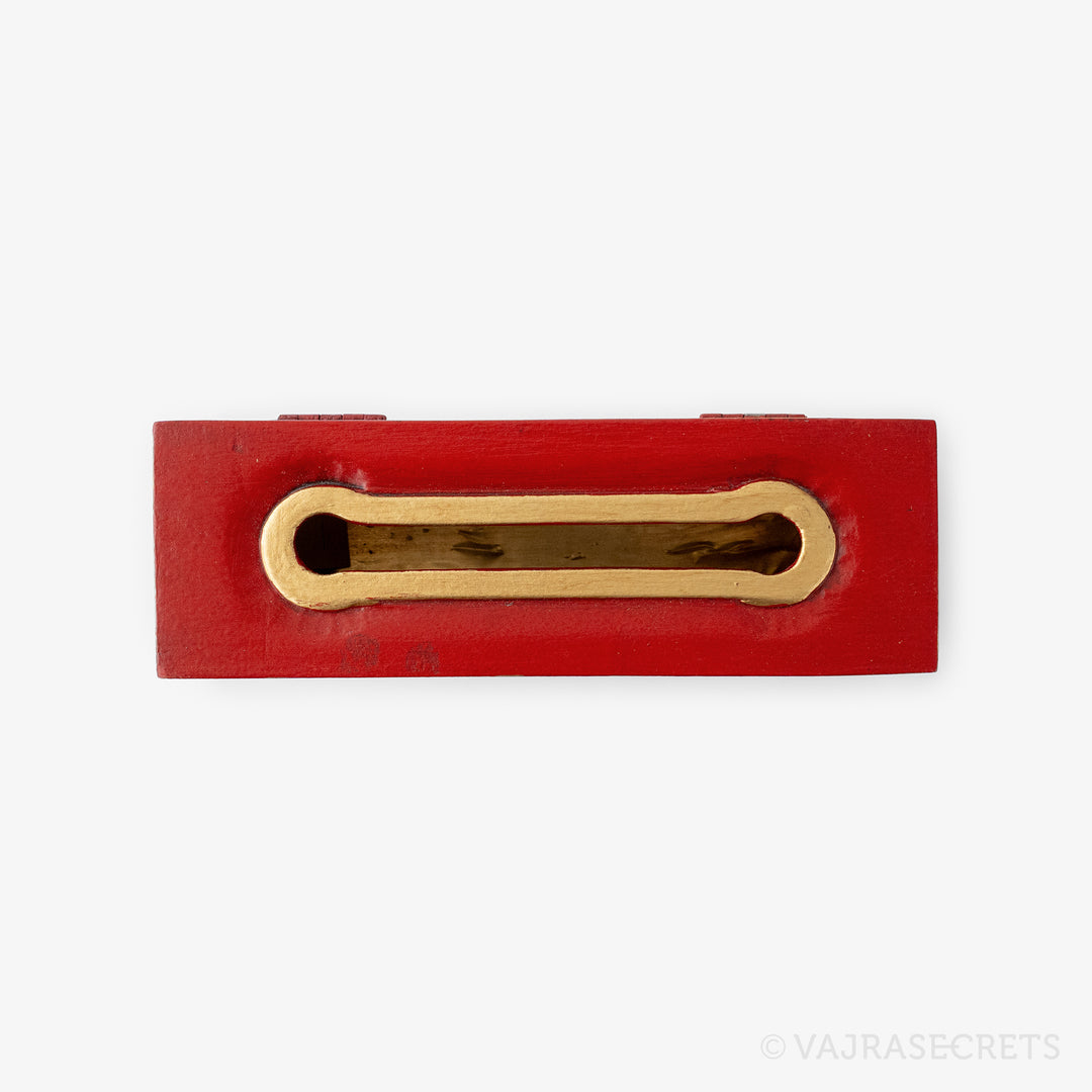 Tibetan Wooden Incense Burner with Cloud Motif (Extra Small)