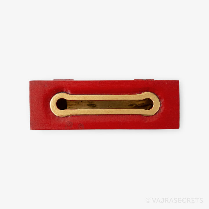 Tibetan Wooden Incense Burner with Cloud Motif (Extra Small)