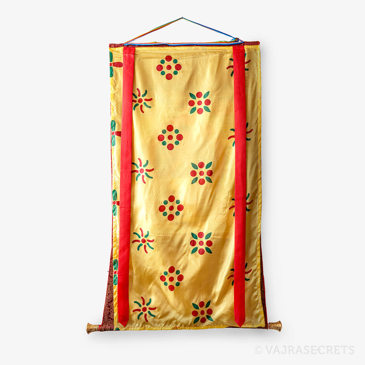 Blessed Vajrayogini Thangka with Brocade