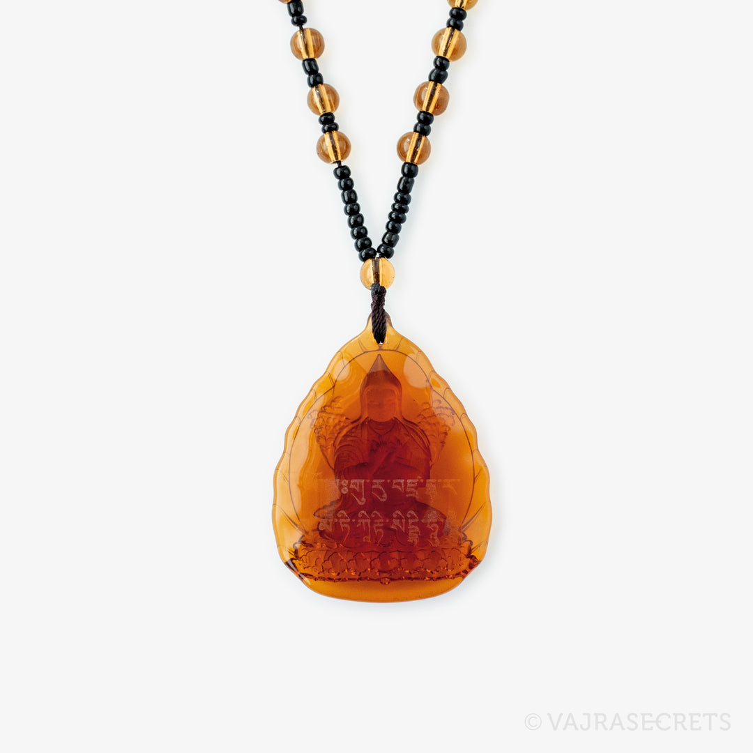 Lama Tsongkhapa Crystal Car Buddha