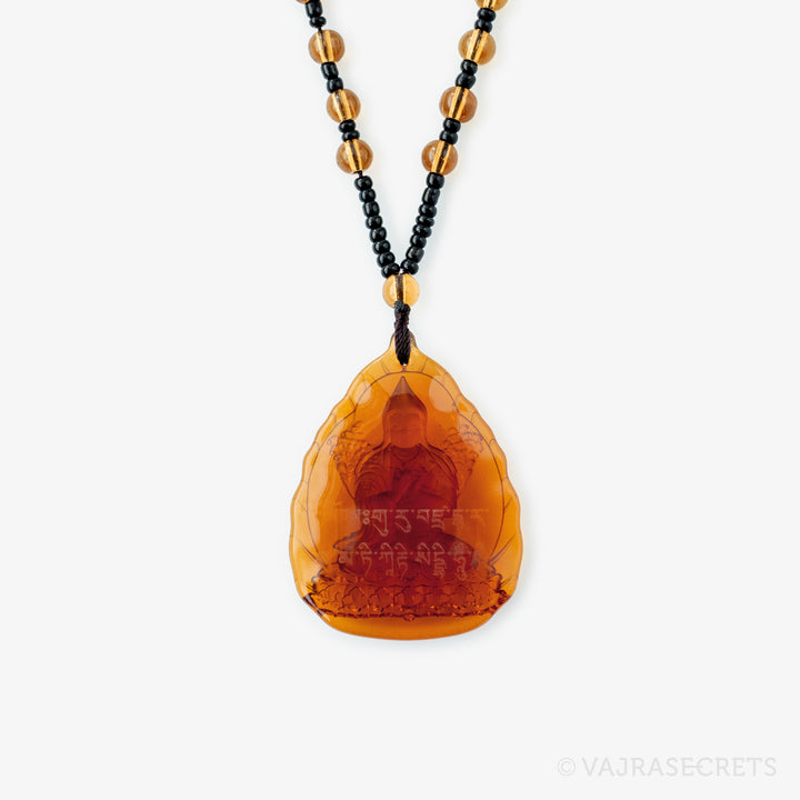 Lama Tsongkhapa Crystal Car Buddha