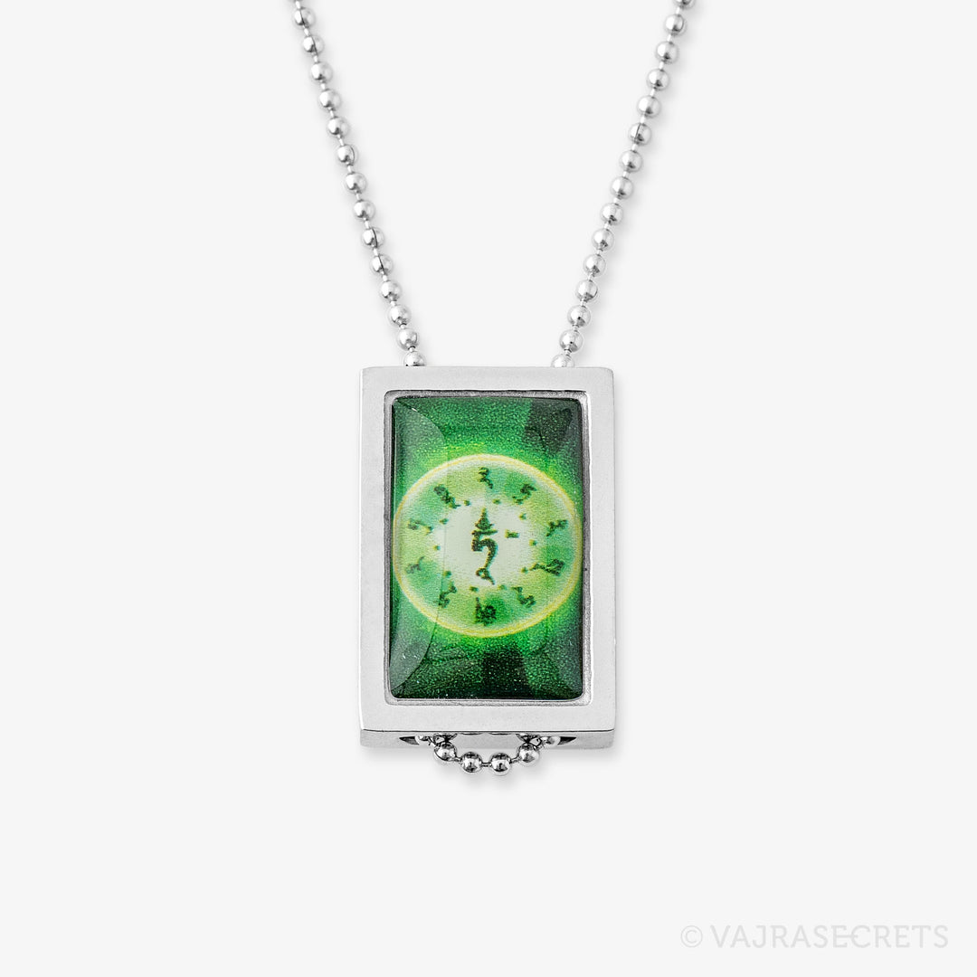 Green Tara Pendant with Chain