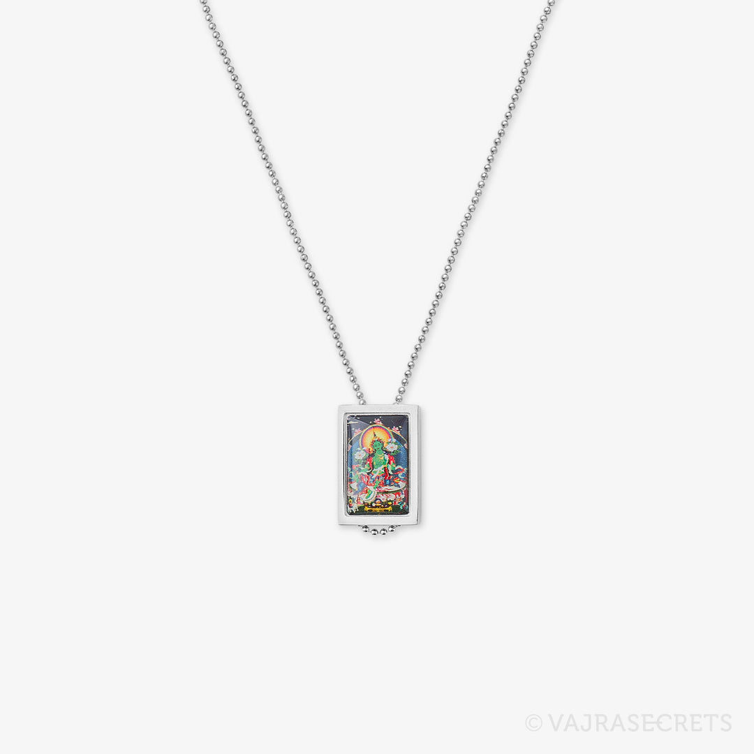 Green Tara Pendant with Chain