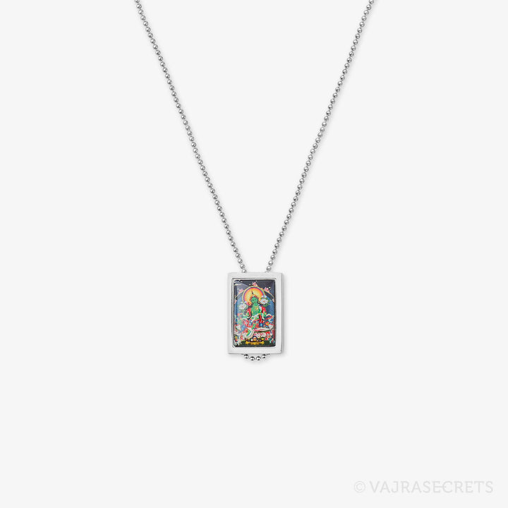 Green Tara Pendant with Chain