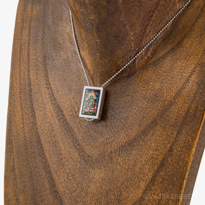 Green Tara Pendant with Chain