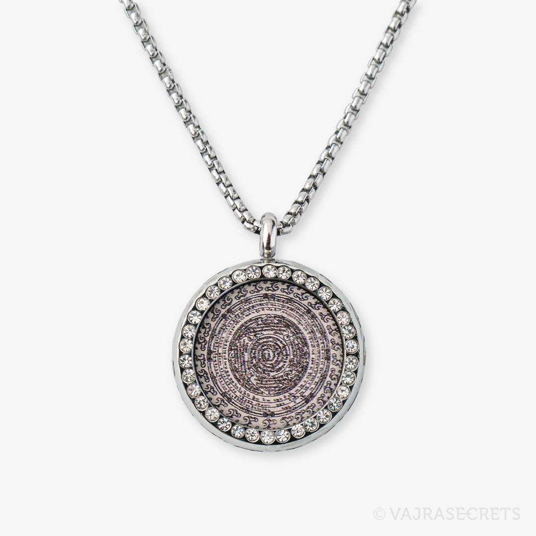 Dorje Shugden Sungkhor Pendant with Cubic Zirconia