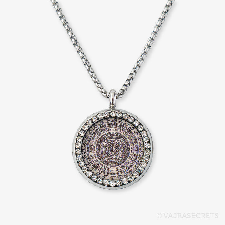 Dorje Shugden Sungkhor Pendant with Cubic Zirconia
