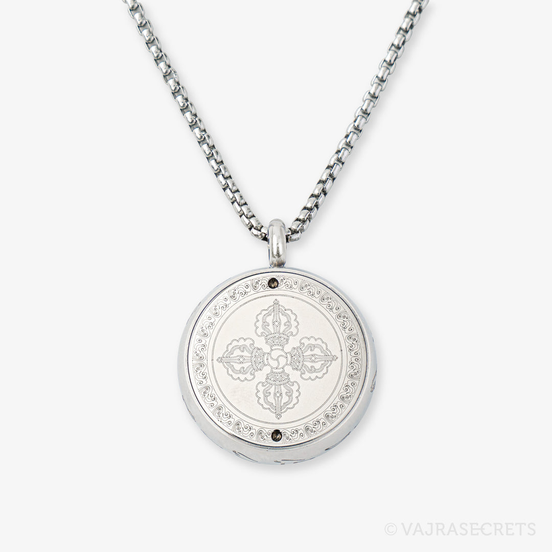 Dorje Shugden Sungkhor Pendant with Cubic Zirconia