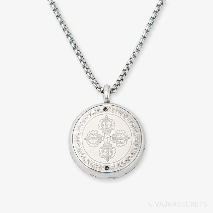 Dorje Shugden Sungkhor Pendant with Cubic Zirconia