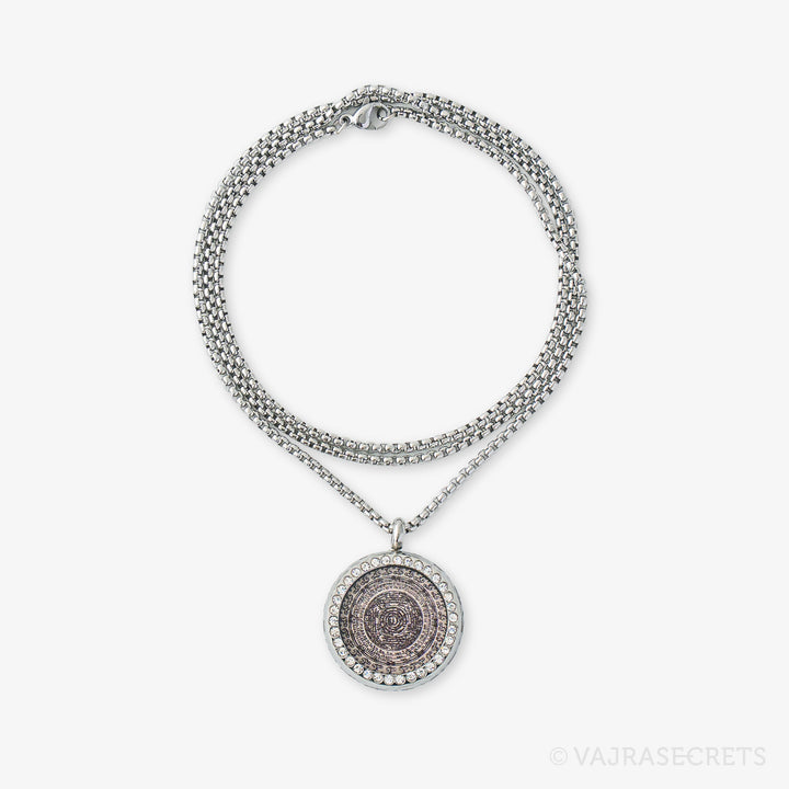 Dorje Shugden Sungkhor Pendant with Cubic Zirconia