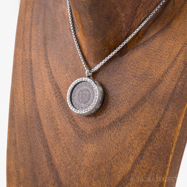 Dorje Shugden Sungkhor Pendant with Cubic Zirconia