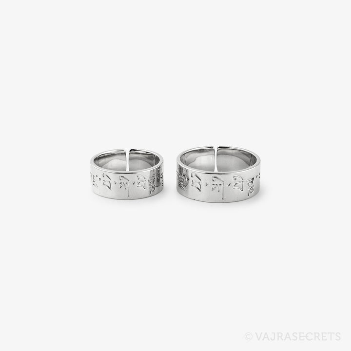 Stainless Steel Dorje Shugden Mantra Ring