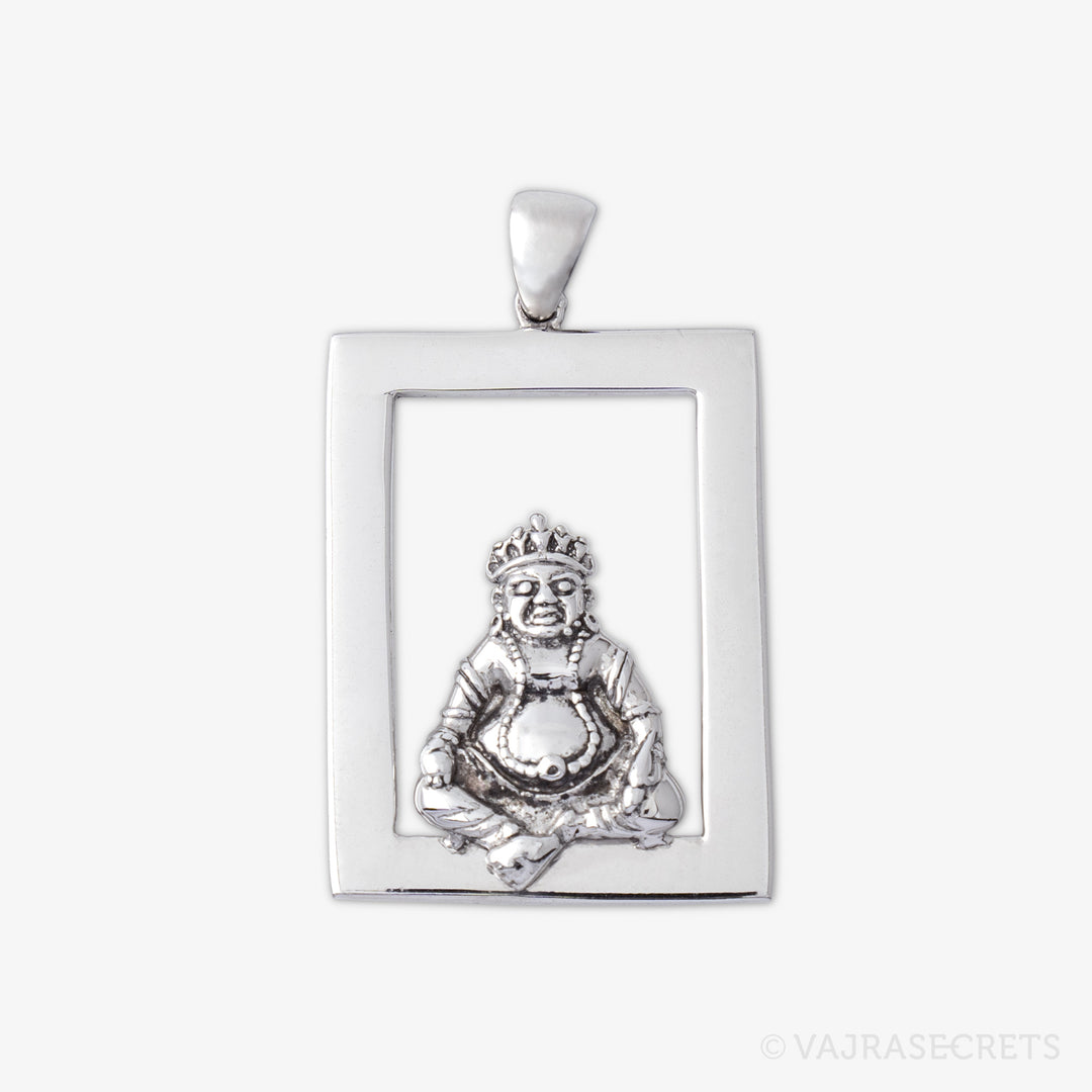 Dzambala Emptiness Rectangular Pendant