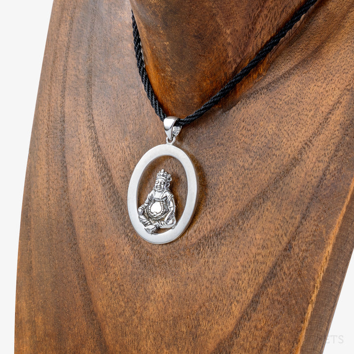 Dzambala Emptiness Oval Pendant