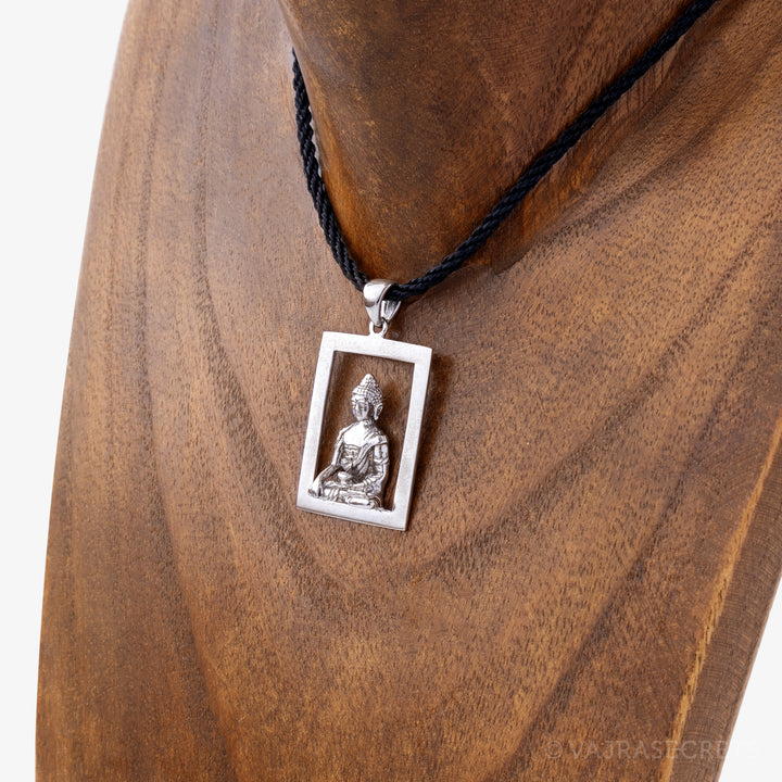 Shakyamuni 3D Emptiness Rectangular Pendant (Junior)