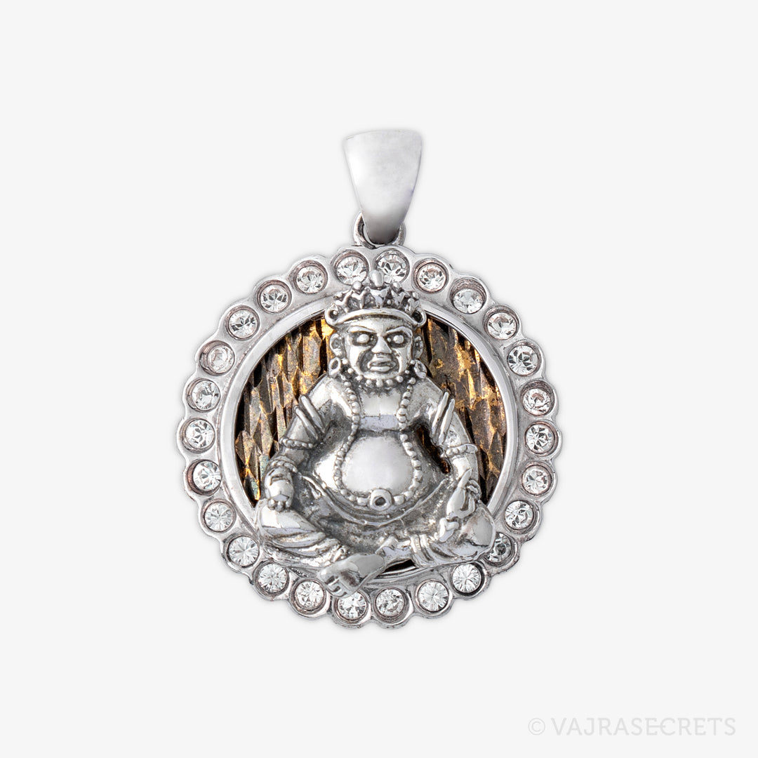 Dzambala Round Pendant with Cubic Zirconia