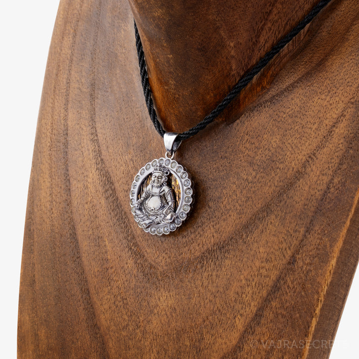 Dzambala Round Pendant with Cubic Zirconia