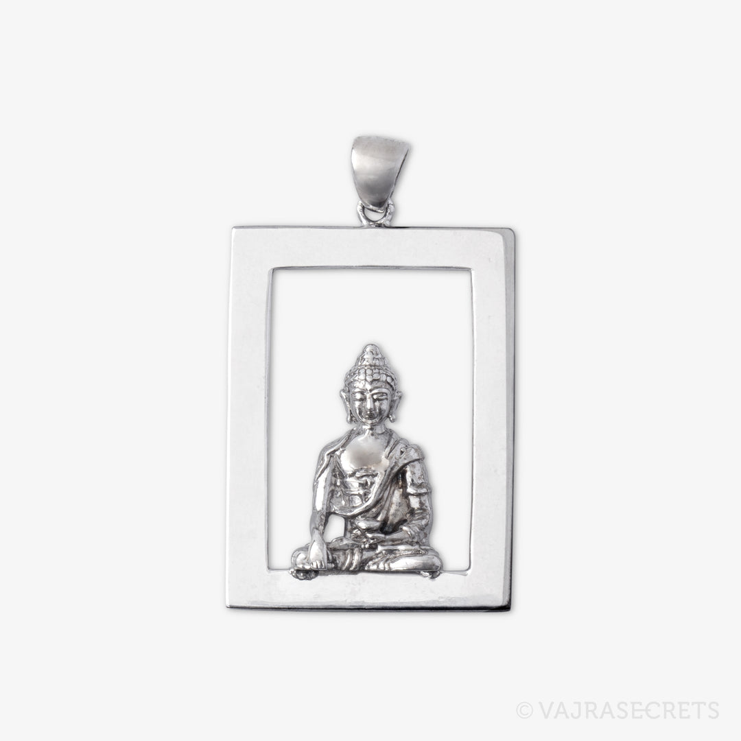 Shakyamuni Emptiness Rectangular Pendant