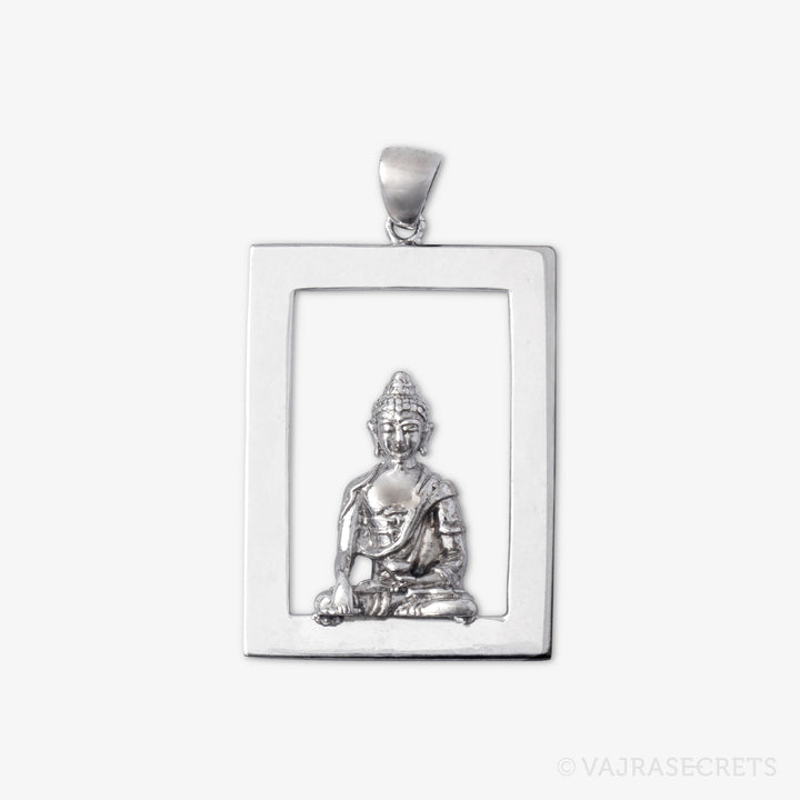 Shakyamuni Emptiness Rectangular Pendant