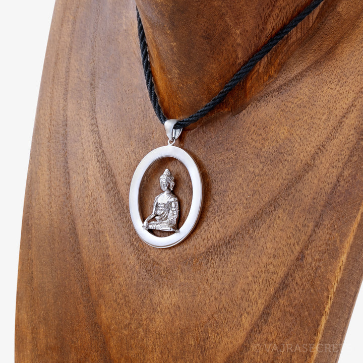 Shakyamuni Emptiness Oval Pendant