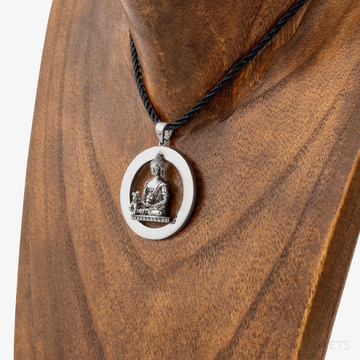 Medicine Buddha Emptiness Round Pendant