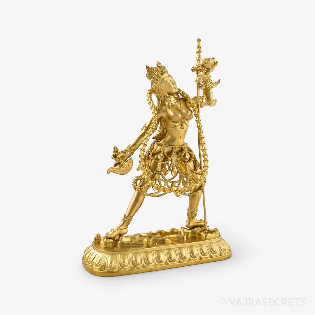 Vajrayogini Brass Statue, 4 inch