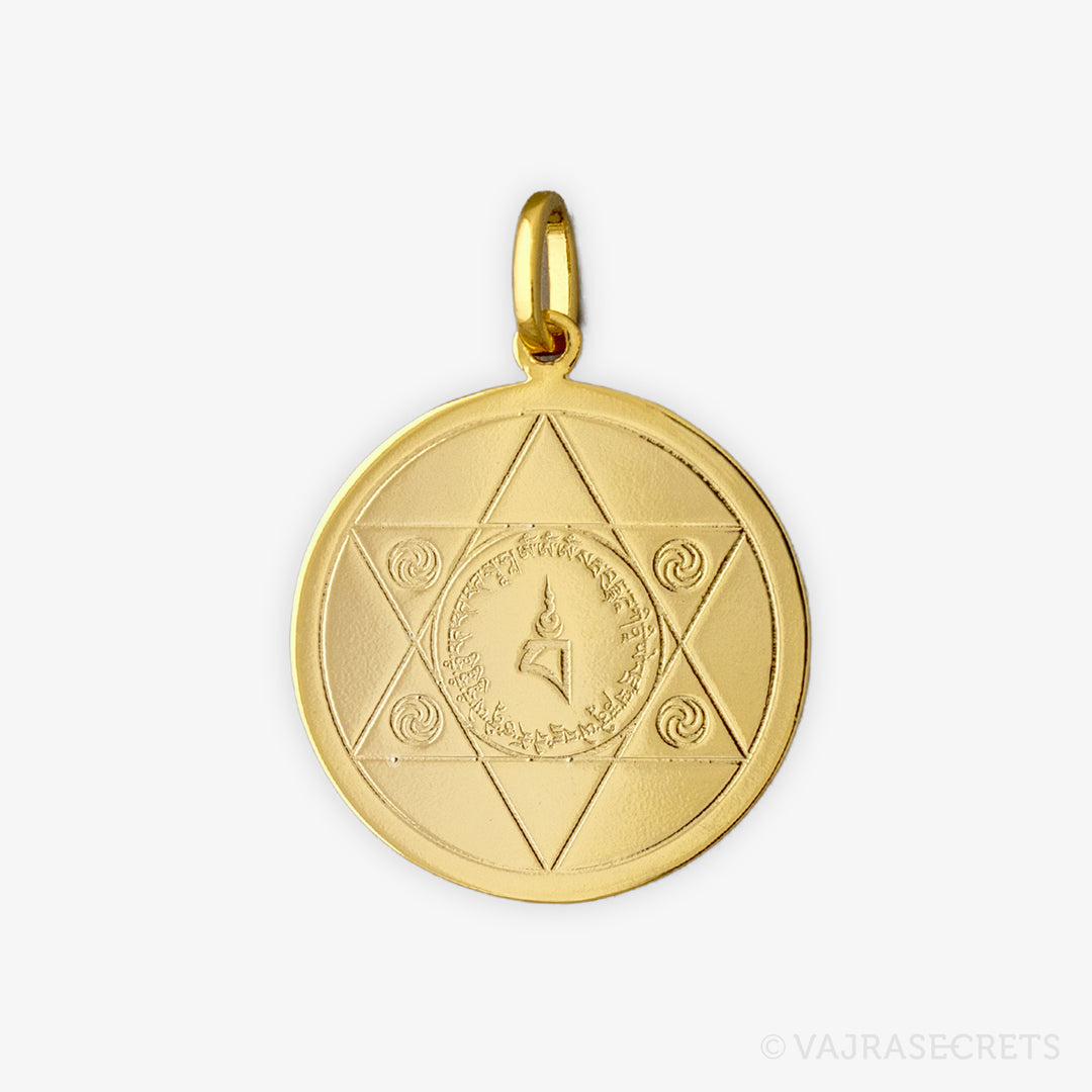 Vajrayogini Mantra Gold Pendant