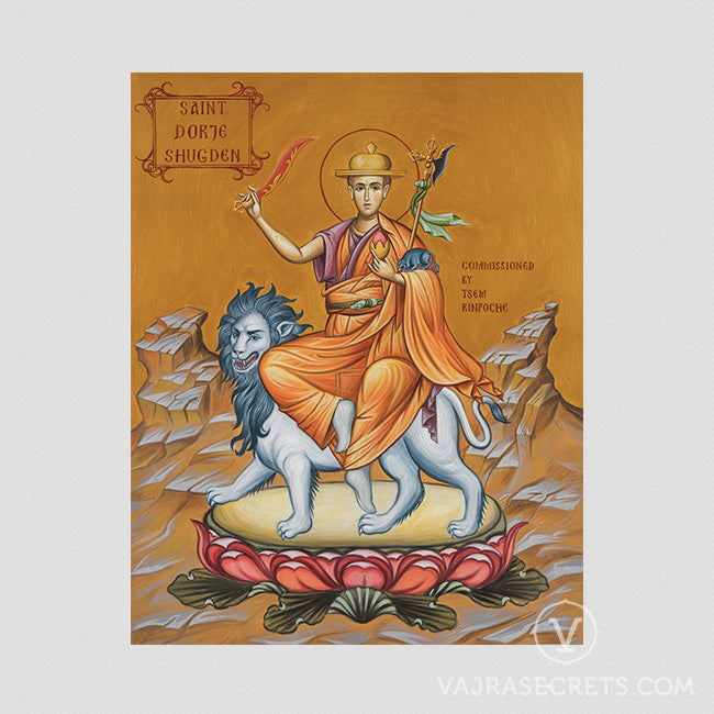 Dorje Shugden Modern Byzantine Art Print