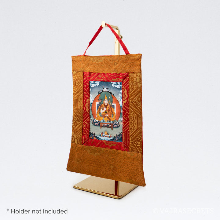 Dorje Shugden (Wrathful) Mini Thangka with Brocade