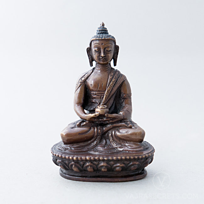 Amitabha Copper Statue, 3.5 inch