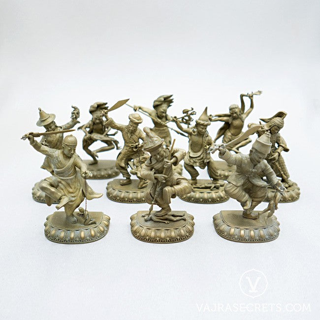 Ten Wrathful Attendants Collection, 4 inches (Gold) Vajrasecrets